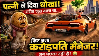 पत्नी छोड़कर चली गई, लेकिन गरीब आलू बना करोड़पति! 😱 | Emotional AI Story