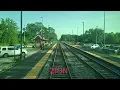 Ride on Metra UP North train from Kenosha to Chicago all stops