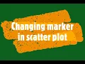 Changing marker in scatter plot - Python