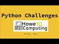 Python challenges level 1 challenge 6