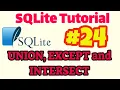 SQLite Tutorial Implementation of UNION EXCEPT INTERSECT in SQLite