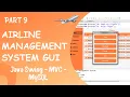 GUI for Airline Management System using Java Part 9