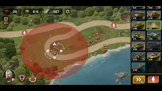 WWII Defense RTS Army TD Game mobile Level 32 Hard