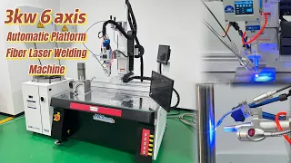 3kw 6-Axis Automatic Fiber Laser Welding Machine | Smooth Welds for Steel Parts Mass Production