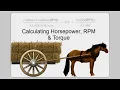 Calculating Horsepower RPM Torque