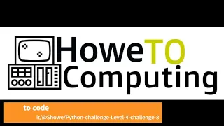 Python challenges level 4 challenge 8
