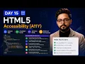 HTML Accessibility A11Y Tutorial 2026 Day 15 ARIA Screen Readers Best Practices
