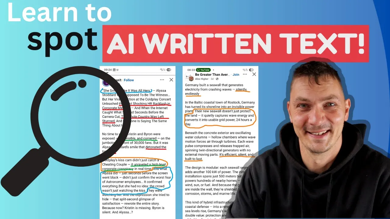 Learn How to Spot AI Writing in ANY TEXT!: video thumbnail