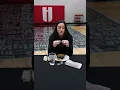 Caitlin Clark reviewing food for Hy-Vee