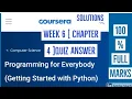 Programming for everybody getting started with python week 6 chapter 4 quiz answer of coursera