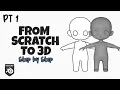 How to Make a Chibi Base Mesh in Blender - Part 1 3D Modeling from Scratch