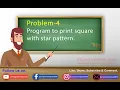 Program to print square with star pattern in php