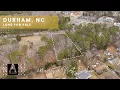 Durham NC Land for Sale 0 83 acre lot in North Durham - Aerial Footage