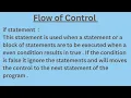 Flow of control in JAVA