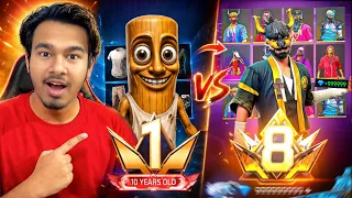 PRIME Lvl 1 ID vs PRIME Lvl 8 ID 😱 কোটি টাকার FF COLLECTION - ROXMAN