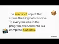 Memento Code s Undo Button