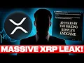 URGENT MASSIVE XRP LEAK THIS CHANGES EVERYTHING
