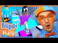 Blippi and Meekah Play Teamwork Puzzles on Roblox - PART 2 Blippi Plays Roblox