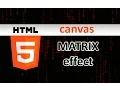 HTML5 Canvas Matrix effect
