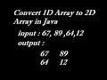How to Store 1D Array in 2D Array in Java