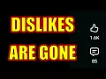 YouTube Just REMOVED Dislikes
