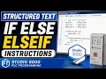 Structured Text PLC Programming Tutorial IF ELSE ELSIF Explained Studio 5000