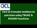 How to use TRUNC ROUNDDOWN ROUND Functions to Truncate Numbers