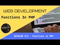 PHP Tutorial for beginner Functions in PHP PHP in Marathi