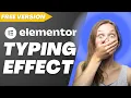 Elementor Text Typing Animation Effect Elementor Tips Tricks
