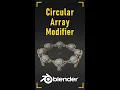 Blender Circular Array modifier with Geometry Nodes in 60 seconds