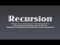 Recursion revised syllabus cbse easy language python computer science