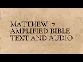 Matthew 7 - Amplified Bible