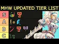 UPDATED Weapon Tier List - Monster Hunter World BEST Weapons 2023