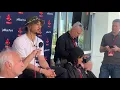 Boston Red Sox s Mookie Betts talks about meeting Michael Jordan football being part of offseaso