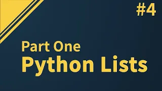 Python Tutorial Lists Part 1
