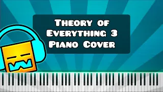 Theory Of Everything 3 By DJ Nate Piano Tutorial Cover Geometry Dash 