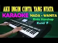 Download Lagu Aku Ingin Cinta Yang Nyata - KARAOKE Nada  Wanita , HD