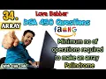 Minimum no of operations required to make an array palindrome Love Babbar DSA 450 Er Sahil
