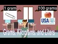 Grams Kilograms and Liters