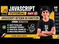 JavaScript Return Statement in 7 mins JS Functions Explained Code With Mahesh