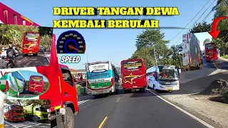 Berulah lagi‼️tangan dewa driver bus sugeng rahayu memang gak di ragukan sikat 5 budiman