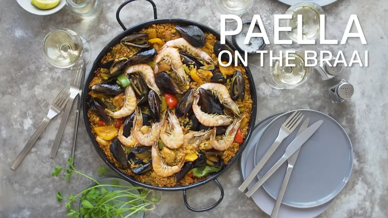 Paella on the Braai