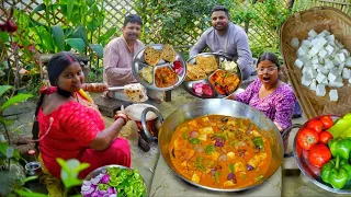मेरे गांव के तरीके से बनाएं मेहमानों के लिए वेज थली जब मेहमान आते हैं तो खाने में क्या-क्या बनता है
