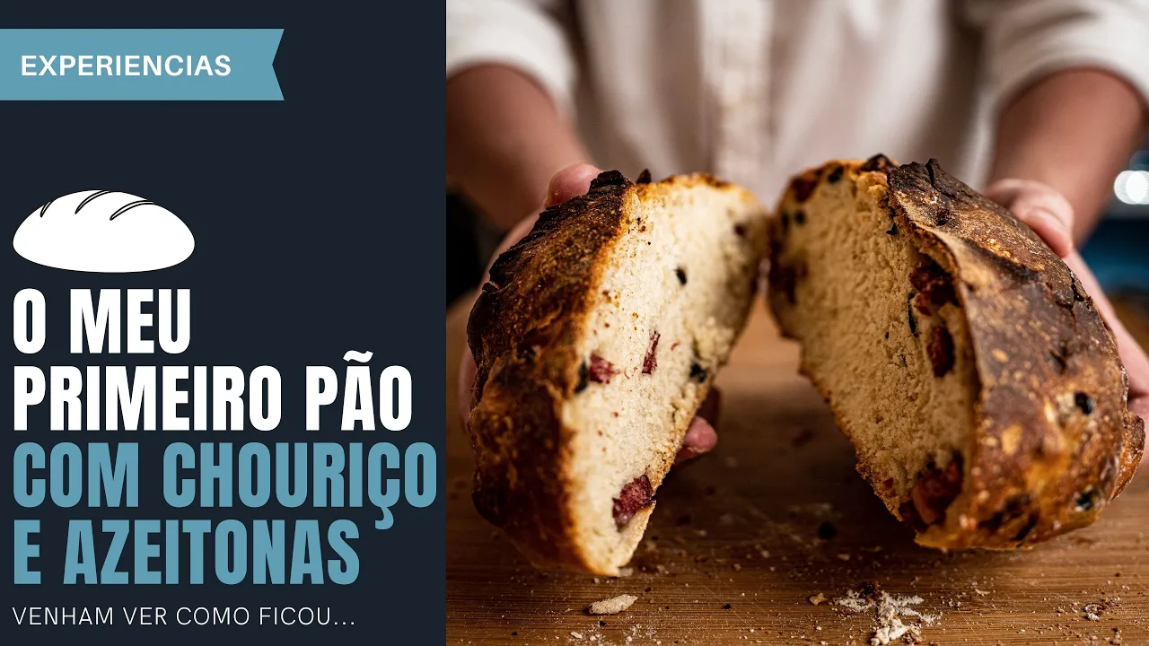 Pão com Chouriço e Azeitonas | Será que ficou bom???