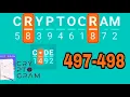 CRYPTOGRAM Word Logic Puzzles level 497 498