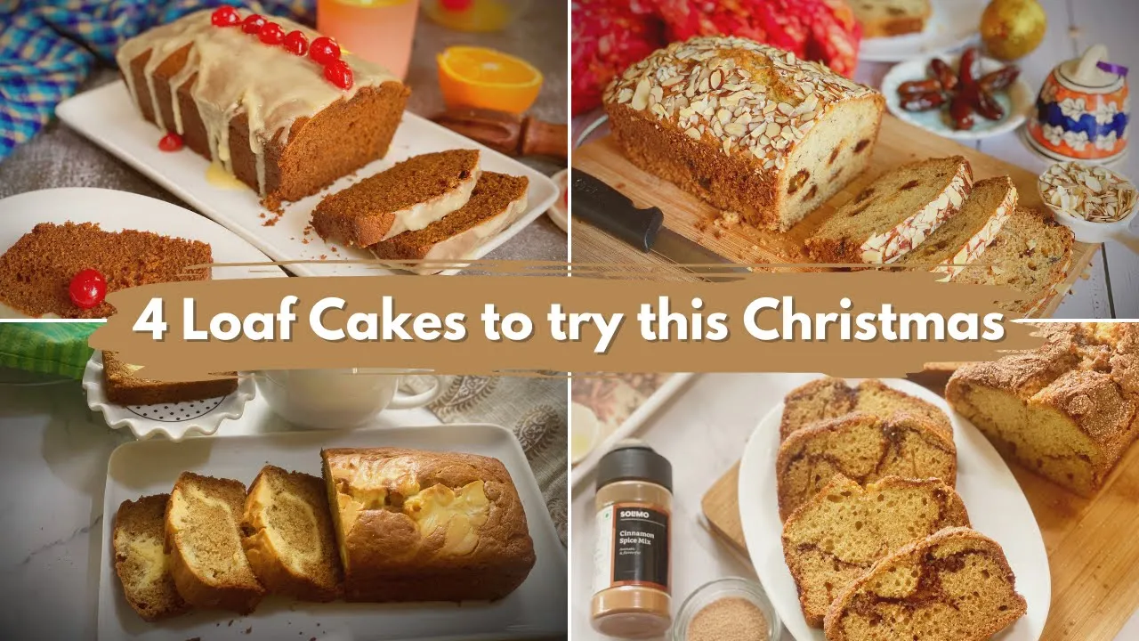 4 Loaf Cakes to Bake this Christmas   Bakemas 2022 - Day 6   Christmas Baking   Bake with Deepali