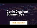 Conic gradient spinner css
