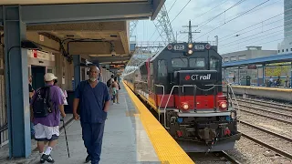 The Metro-North Railroad Shoreliner Train Ride from Bridgeport to Waterbury