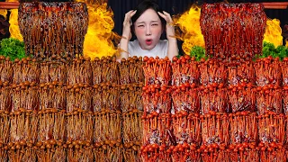불닭 짜장 팽이버섯 ASMR 이렇게 매웠나요?🔥 Crying from SPICY Buldak Jajjang Enoki Mushroom Mukbang Ssoyoung