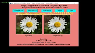 DES Image Encryption and Decryption Using Python Project With Source Code DES Encryption Decryption